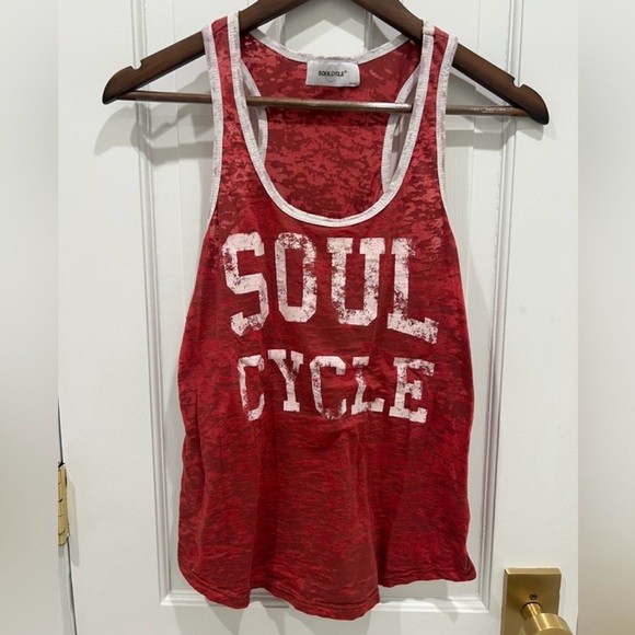 soulcycle Tops - SoulCycle Women's Maroon Cotton Collegiate Tank Top Size S Soul Cycle